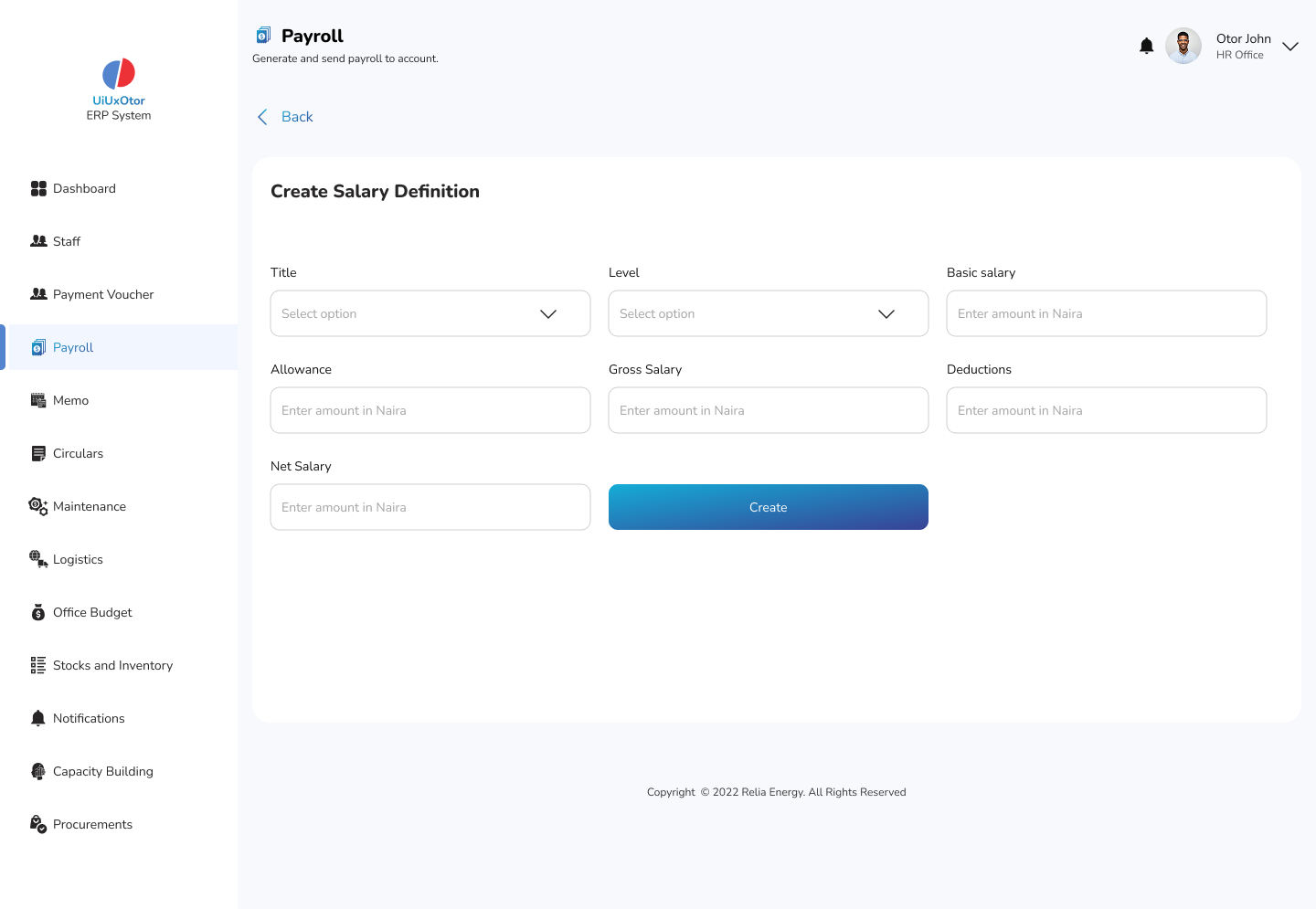 Automated payroll system with salary definition feature developed by SUPALABS